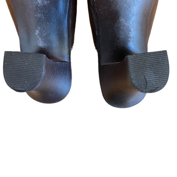 Vintage Mudd Y2K Faux Leather Chunky Block Heel Slide Slip On Mules Shoes-7.5 - Picture 9 of 11
